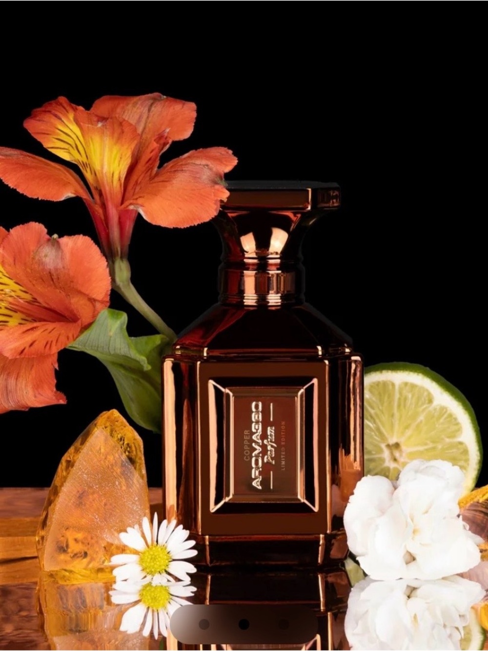 Hotel Collection Copper-Gloss Perfume Bottle with Orange Accents